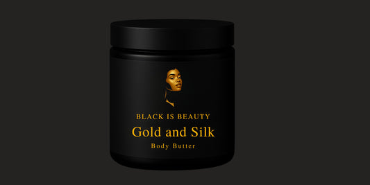 Black Is Beauty Gold and Silk Whipped Body Butter 8 oz